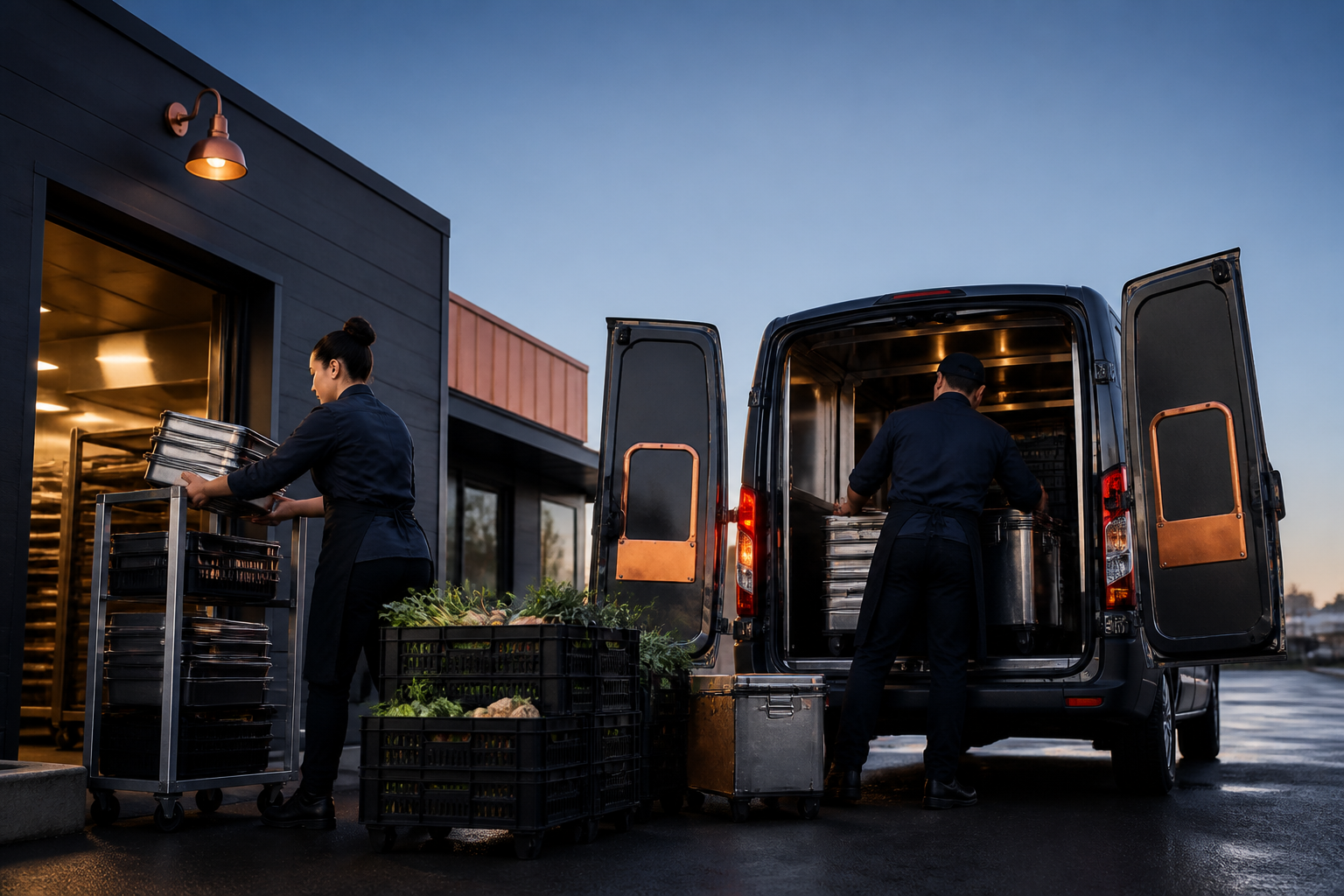 Catering event setup